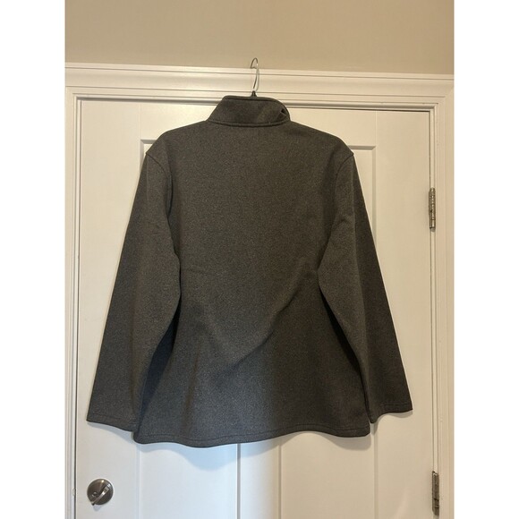New Allen Oliver Men’s Pull Over Gray Fleece Quarter Zip Sweatshirt Size XL - Picture 3 of 3